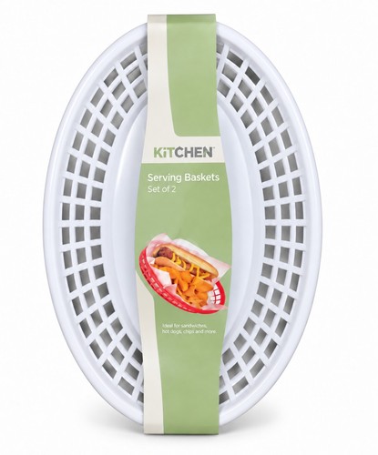 2pc white oval - oval, serving
