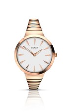 Sekonda Seksy 36mm Womens Round Rose Gold Analogue Watch with Rose Gold Bracelet