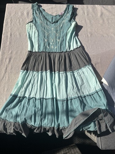 Y2k embroidered dress 12 - uk,