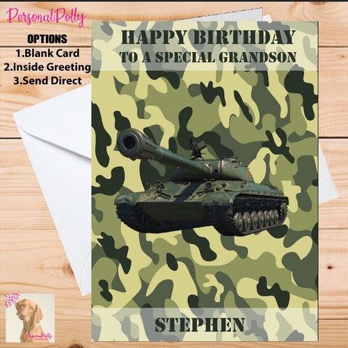 Personalised military tank - personalised,