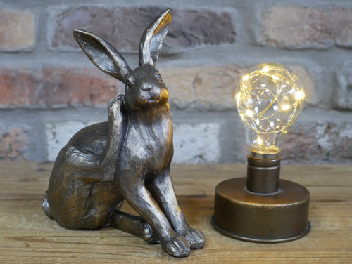 Bronze colour small hare - colour,