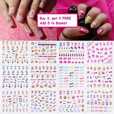 Nail Art Water Decals Stickers