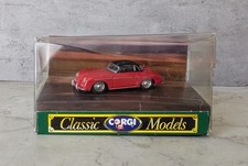 Corgi Classics 1/43 Scale Porsche 356B Hard Top - Red/Black Roof - Boxed