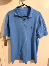 Mens XL Abercrombie and Fitch Polo Shirt, Good Condition, Blue, UK