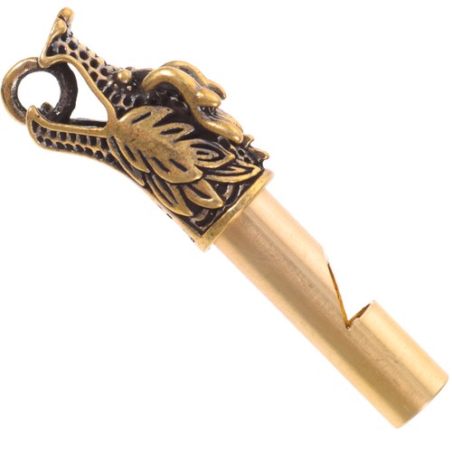 Golden brass animal head - golden,