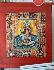 Cross stitch chart - cross, unicorn