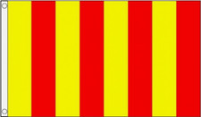 3' x 2' RED and YELLOW STRIPED