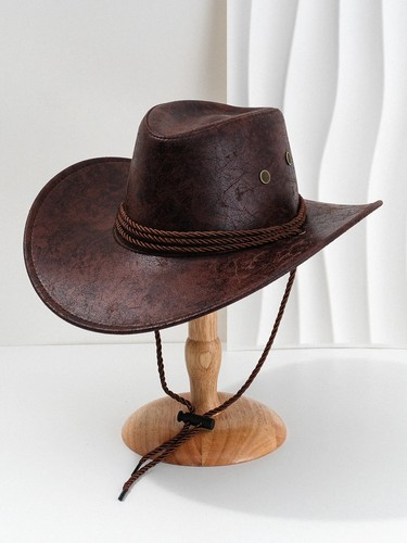 Vintage faux leather cowboy - vintage,