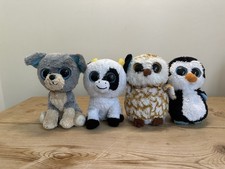 TY Beanie Boos 6 Inch Soft Toy Bundle- Dog, Penguin, Goat, Owl