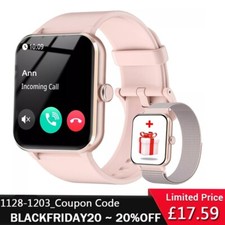 Women Alexa Smart Watch Fitness Bluetooth Call Watch for Android iPhone Samsung