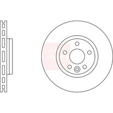 2x Brake Discs Vented For