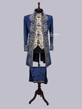 Men’s Blue Velvet Baroque