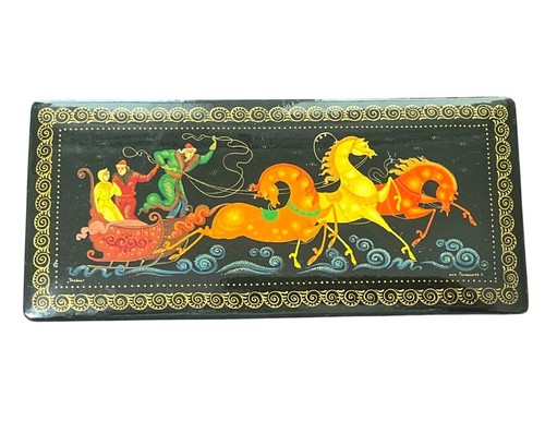 Vintage palekh hand painted - palekh, hand-painted