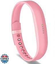 Greeninsync Silicone Replacement Band for Fitbit Flex 2, Adjustable Pink