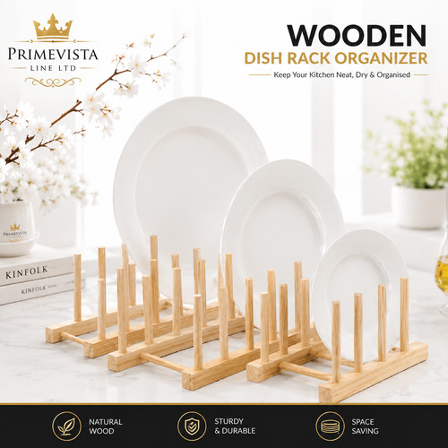 Wooden dish rack - stand, holder