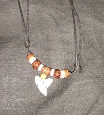 Shark Tooth Necklace - Extendable 15" ~ 30" - Tooth is Approx 15mm in Height
