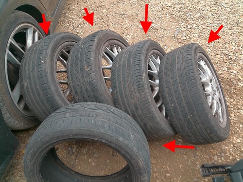 205 tyre tyres x5 - 45,