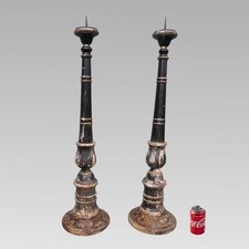 Antique 19th Black Lacquer &