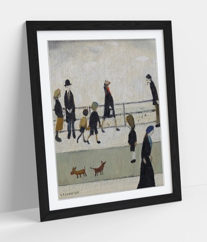 Promenade lowry framed - l.s.,