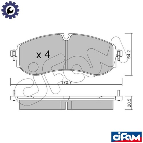 Brake pad set - brake,