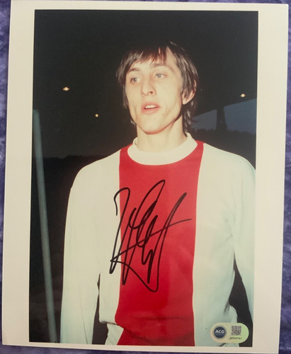 Johan cruyff ajax signed 10x8 - cruyff,