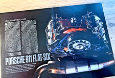 PORSCHE AIR COOLED FLAT SIX "LEGENDARY ENGINES " FRAMEABLE ORIGINAL CAR REVIEW