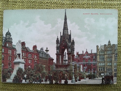 Old manchester postcard - manchester,