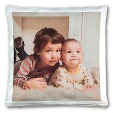 Personalised Photo Cushion Cover Gift.  Custom Family Picture Pillowcase Sofa