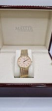 Longines Présence Gents 9ct Gold Watch on 9ct Gold Bracelet in Longines Box.