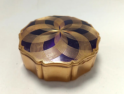 Vintage stratton purple enamel - stratton,
