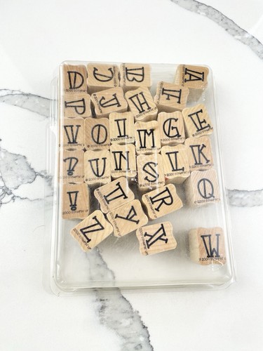 Stampin bold line alphabet - stampin,