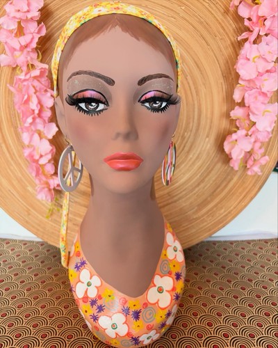 Hand painted mannequin - painted,