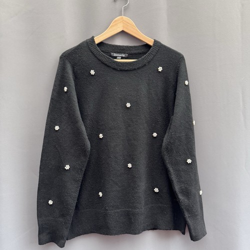 Bonmarche womens black pearl - black,