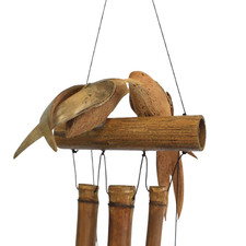 Twin Bird Bamboo Wind Chimes