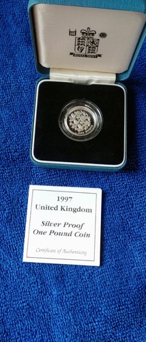 1997 silver proof one pound - one,