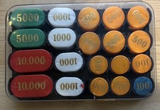 Vintage Italian Gran Casino Mother of Pearl Poker Chips - Set of 200 (CCS)