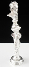 Antique Sterling Silver Wax Seal, Bust of Beethoven, Berthold Muller 1894