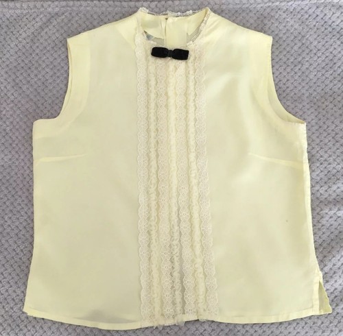 Vintage tricel yellow ladies - yellow,