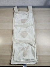 Mamas & Papas Cot Fabric Storage Hanger Beige Bunny Bear Nursery Baby Room Tidy