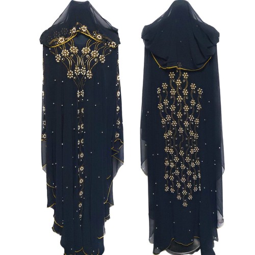 Luxury women black abaya - luxury,