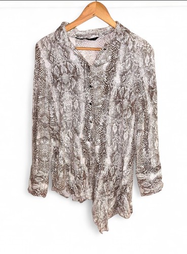 Zara asymmetric snake print - zara,