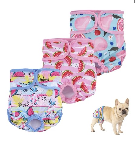 Reusable dog nappies - reusable, pack)