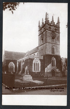 Postcard Sturminster Newton nr Marnhull Dorset the Parish Church posted 1906 RP