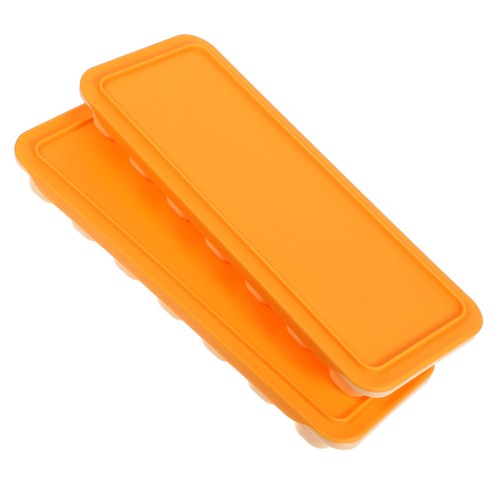 Ice cube tray set - 2pcs, orange