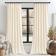 StangH Ivory Velvet Curtains