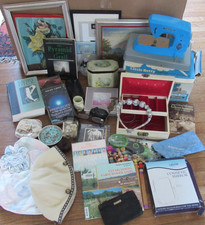 Box of bric-a-brac for car