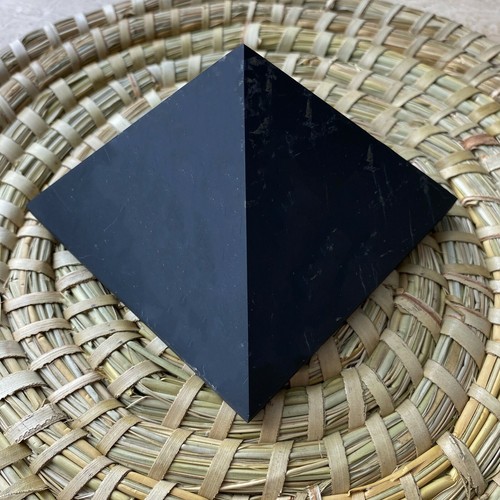 Shungite unpolished pyramid - shungite,