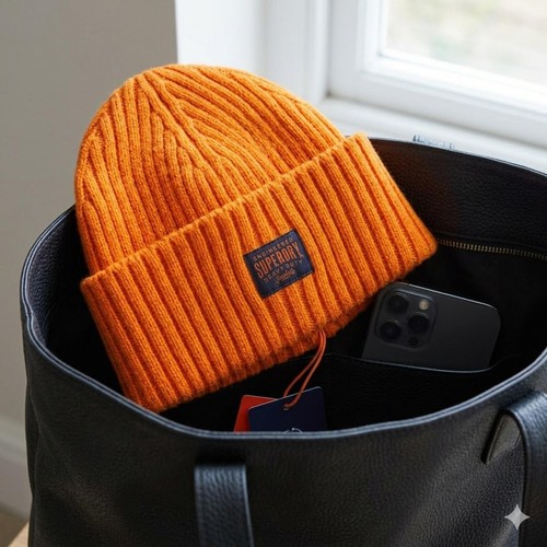 Superdry orange ribbed knit - superdry,