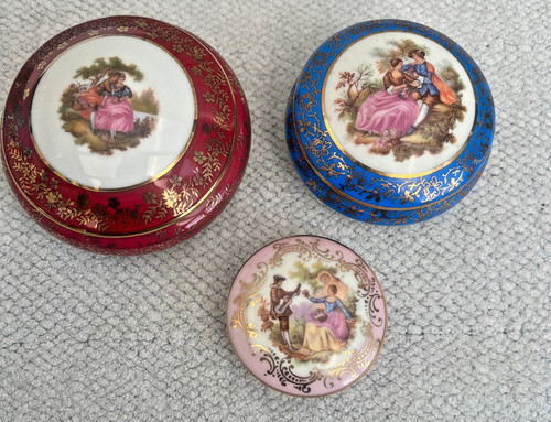 Limoges porcelain courting - 3,