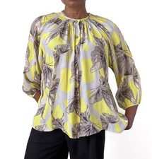 Tucker Silk Blouse -Beige /